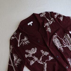 Reiss Slim Fit Textured Button Down Shirt